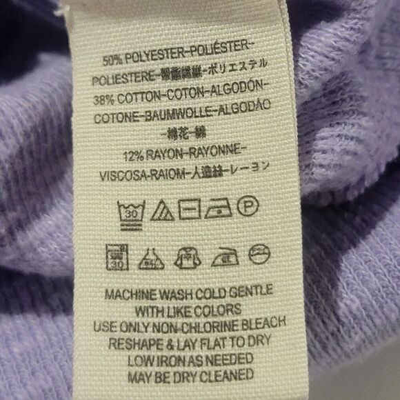 We The Free People Top Small Palisades Off Shoulder Purple Relaxed Dolman - Picture 8 of 14